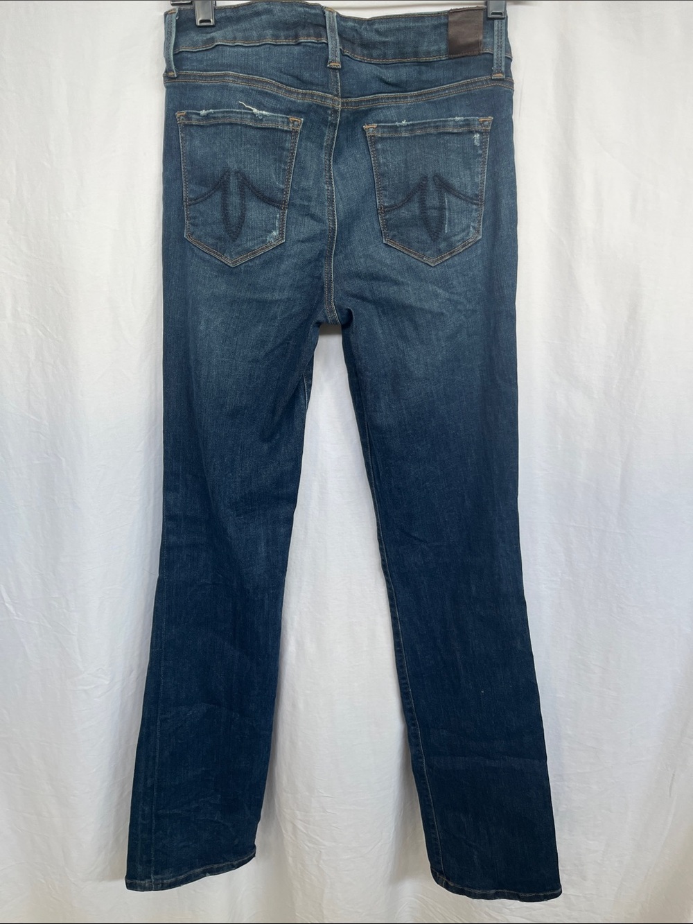 Level 99 Women’s Dark Wash Mid-Rise Slim Bootcut Jeans size 28 - Picture 7 of 9